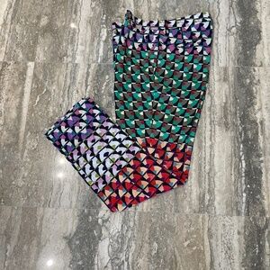 ETRO PANTS GEOMETRIC DESIGN SZ 38